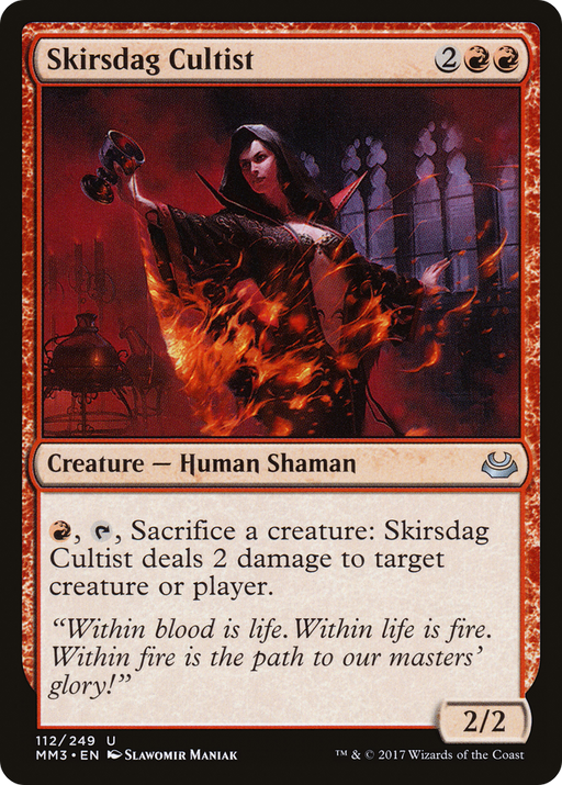 Skirsdag Cultist (MM3-112) [Modern Masters 2017] Foil MTG Single Modern Masters 2017