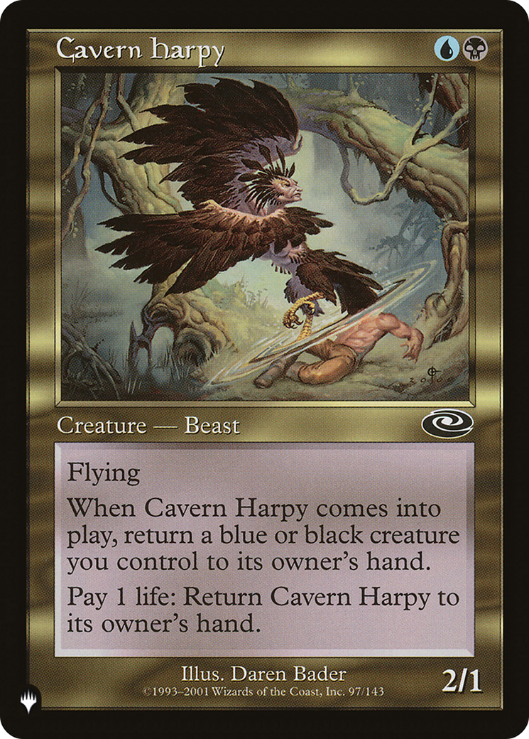 Cavern Harpy (LIST-PLS-97) [Mystery Booster] The List MTG Single Wizards of the Coast