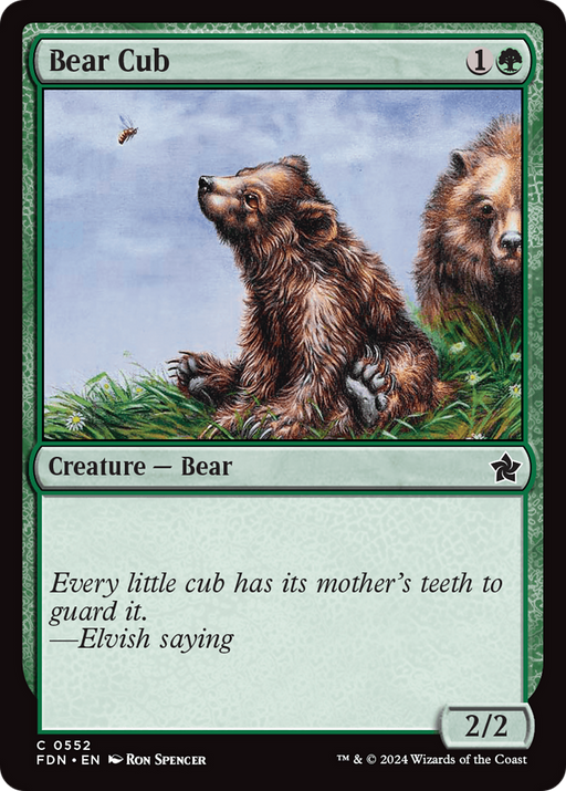 Bear Cub (FDN-552) [Foundations] MTG Single Wizards of the Coast