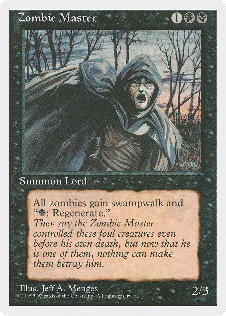 Zombie Master (4ED-058) [Fourth Edition] MTG Single Wizards of the Coast