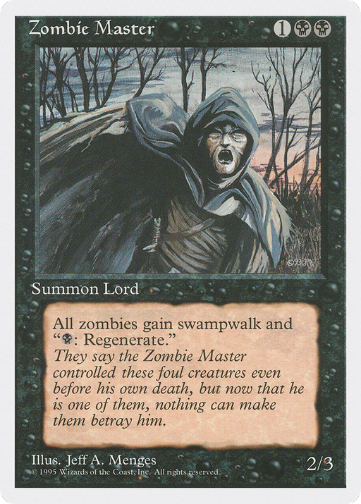Zombie Master (4ED-058) [Fourth Edition] MTG Single Wizards of the Coast
