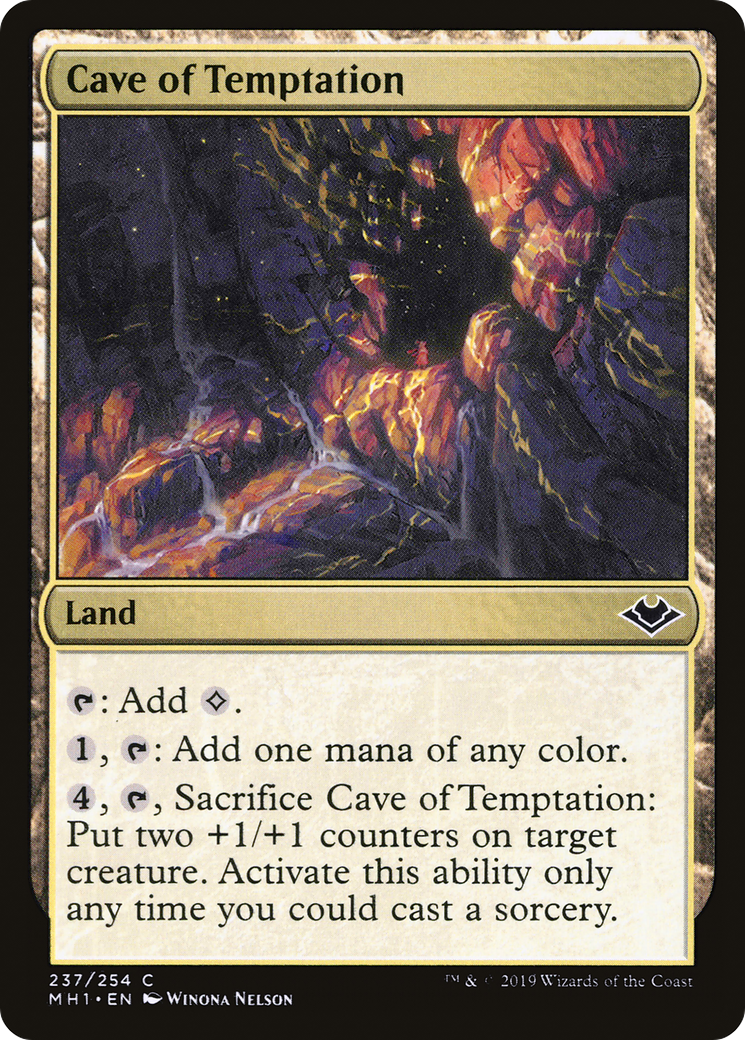 Cave of Temptation (MH1-237) [Modern Horizons] Foil MTG Single Wizards of the Coast