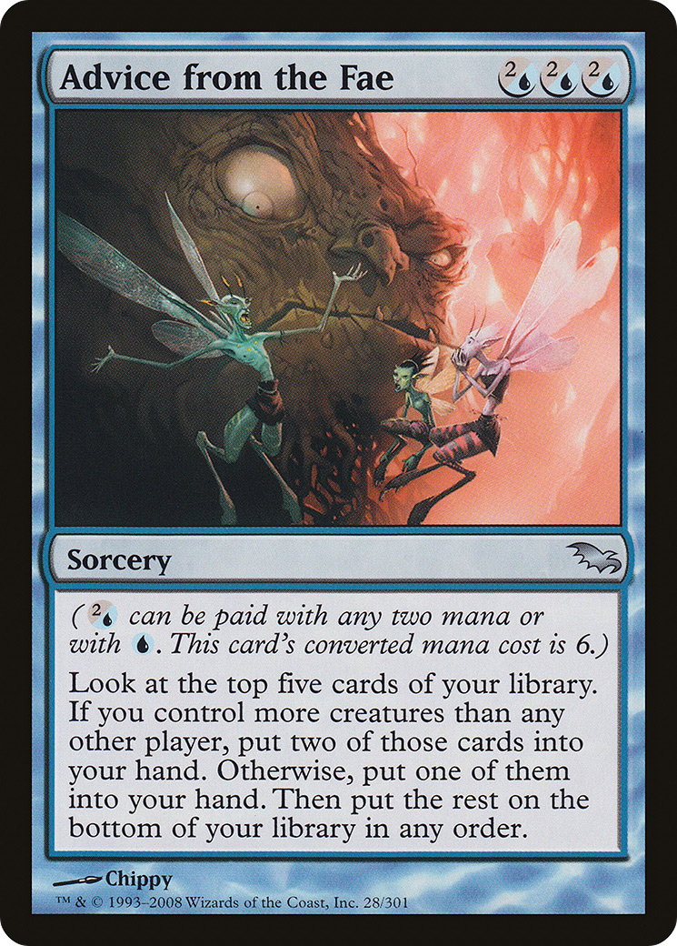 Advice from the Fae (SHM-028) [Shadowmoor] MTG Single Wizards of the Coast