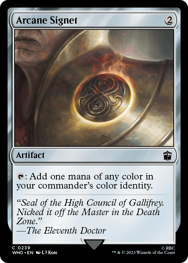 Arcane Signet (WHO-239) [Doctor Who] Foil MTG Single Wizards of the Coast