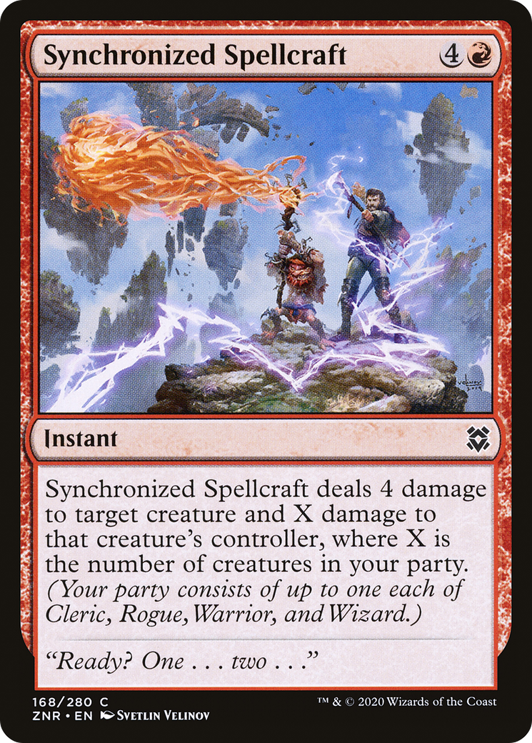 Synchronized Spellcraft (ZNR-168) [Zendikar Rising] Foil MTG Single Wizards of the Coast