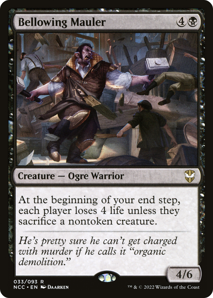 Bellowing Mauler (NCC-033) [New Capenna Commander] MTG Single Wizards of the Coast