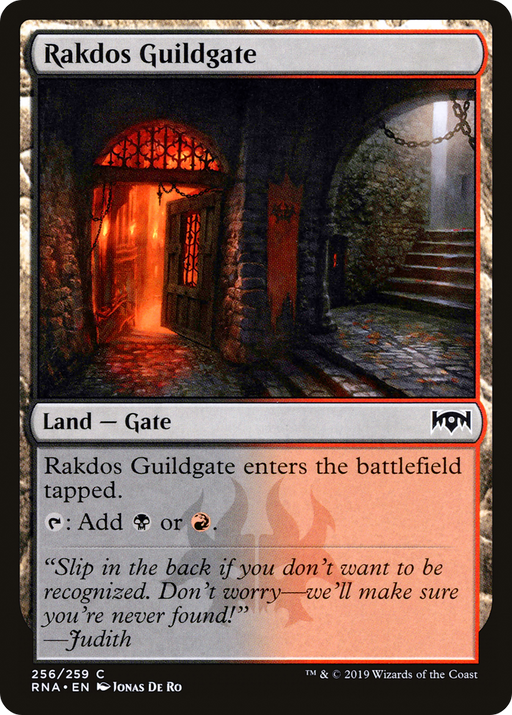 Rakdos Guildgate (256) (RNA-256) [Ravnica Allegiance] Foil MTG Single Wizards of the Coast