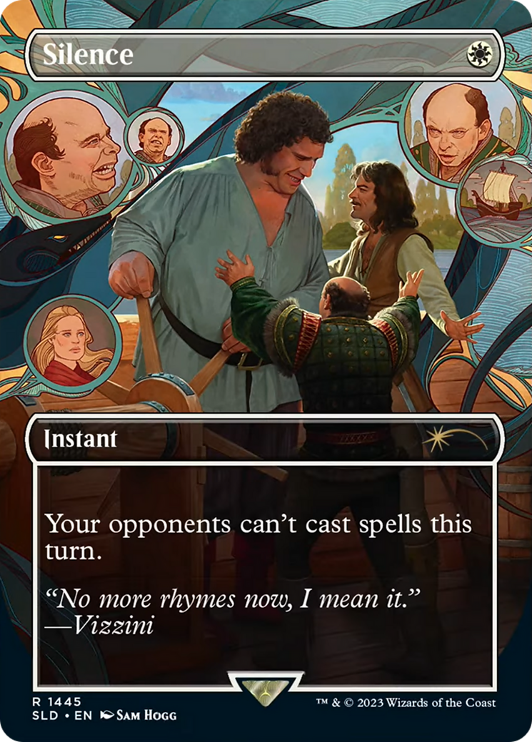 Silence (1445) (SLD-1445) [Secret Lair] Drop (Borderless) MTG Single Wizards of the Coast