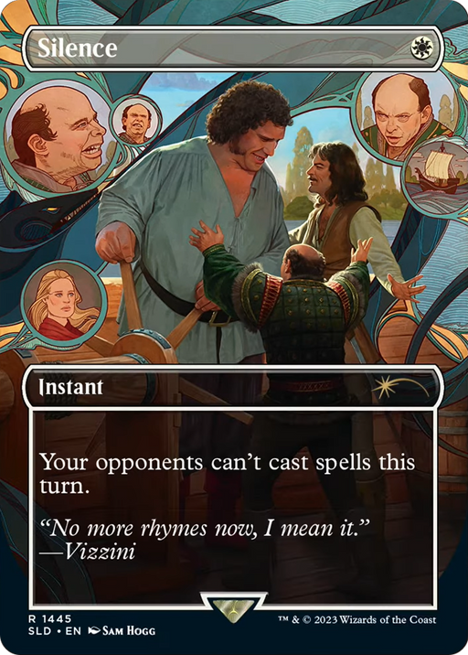 Silence (1445) (SLD-1445) [Secret Lair] Drop (Borderless) Foil MTG Single Wizards of the Coast