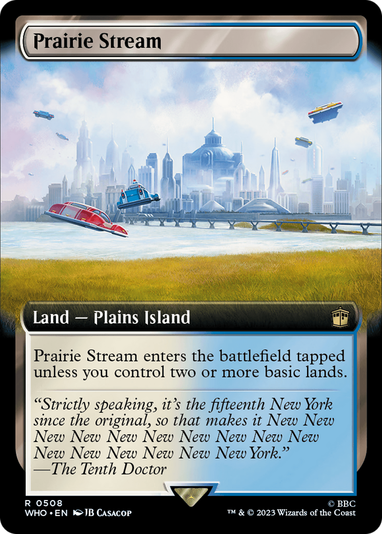 Prairie Stream (WHO-508) [Doctor Who] (Extended Art) MTG Single Wizards of the Coast