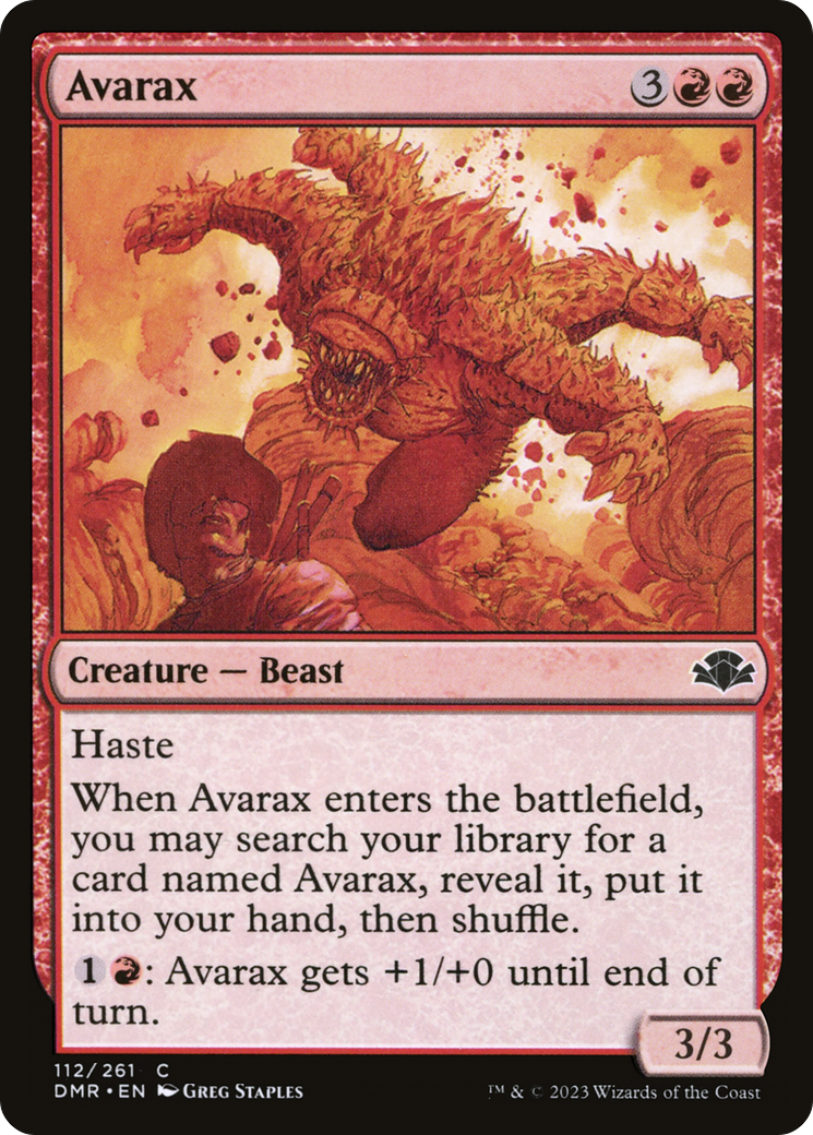 Avarax (DMR-112) [Dominaria Remastered] Foil MTG Single Wizards of the Coast