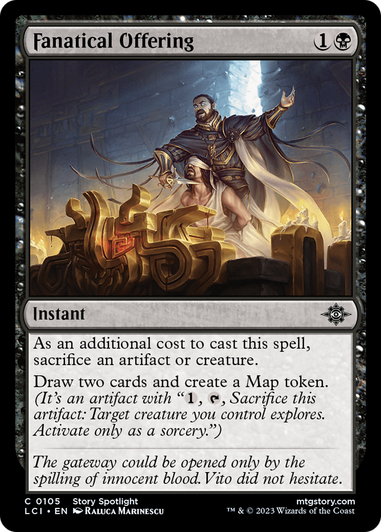 Fanatical Offering (LCI-105) [The Lost Caverns of Ixalan] Foil MTG Single Wizards of the Coast