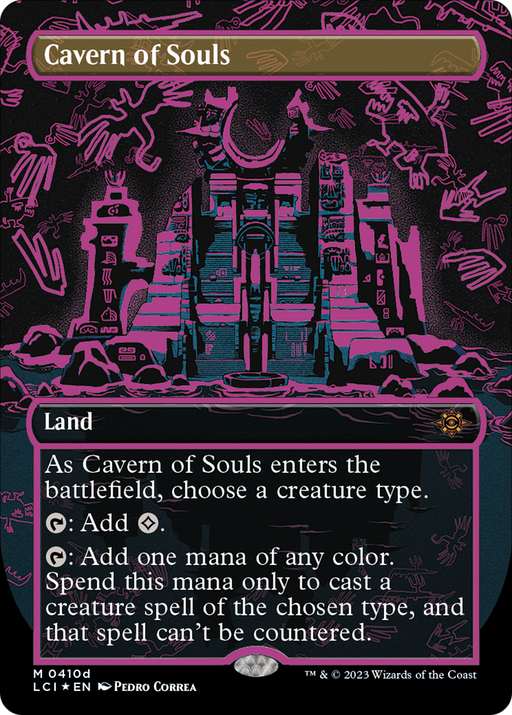 Cavern of Souls (0410d) (LCI-410D) [The Lost Caverns of Ixalan] (Borderless) Foil MTG Single Wizards of the Coast