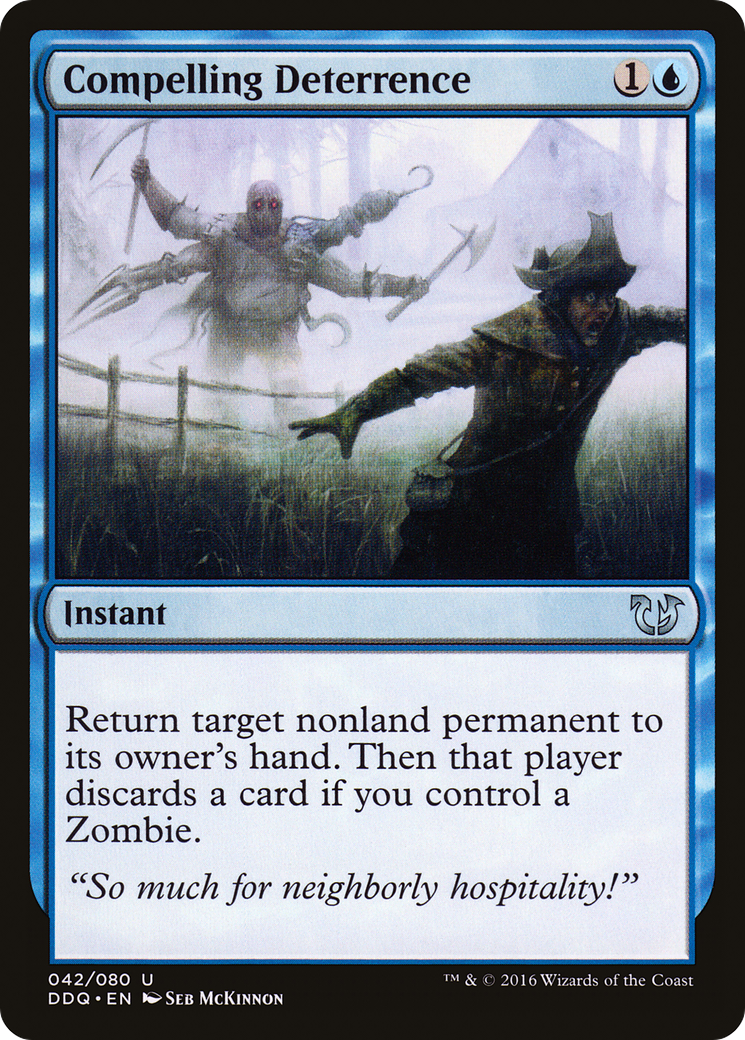 Compelling Deterrence (DDQ-042) [Misc] Duel Decks: Blessed vs. Cursed MTG Single Wizards of the Coast