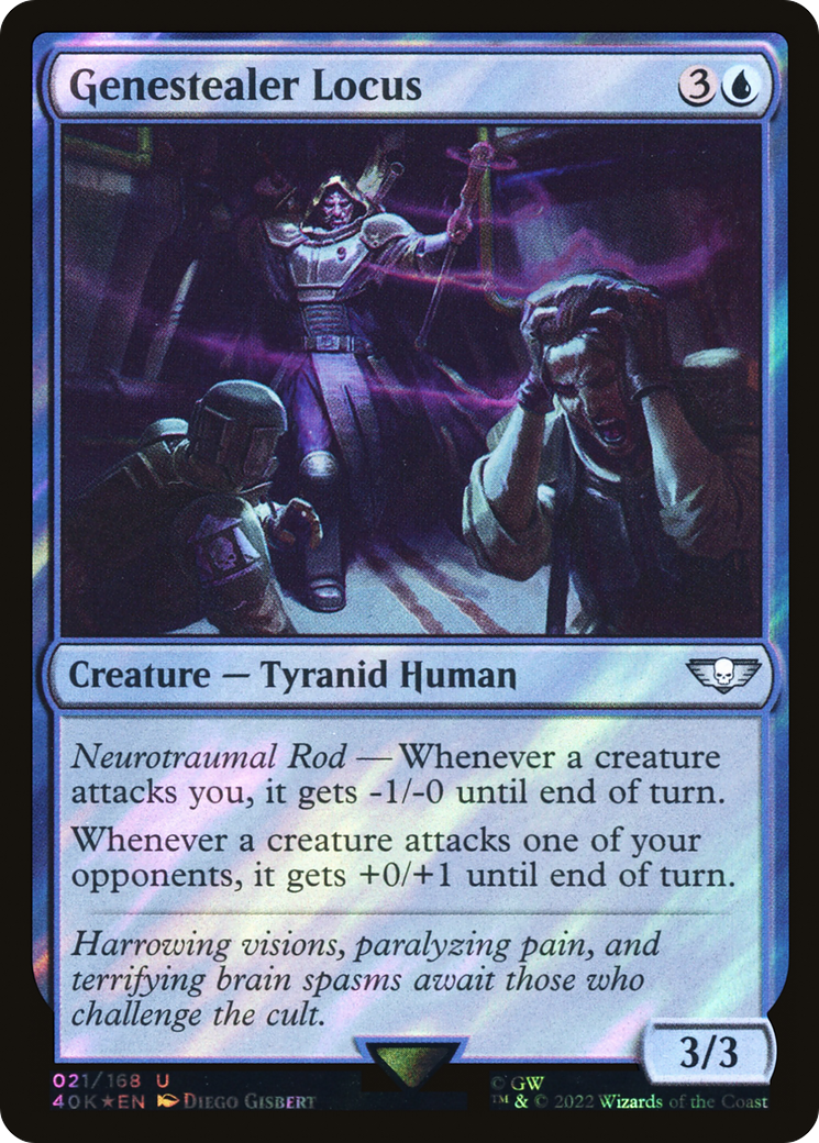 Genestealer Locus (Surge Foil) (40K-021) [Warhammer 40,000 Commander] Foil MTG Single Wizards of the Coast