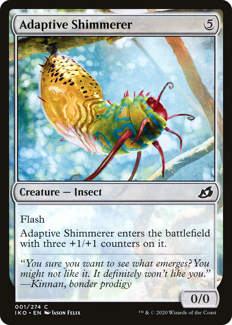 Adaptive Shimmerer (IKO-001) [Ikoria: Lair of Behemoths] Foil MTG Single Wizards of the Coast