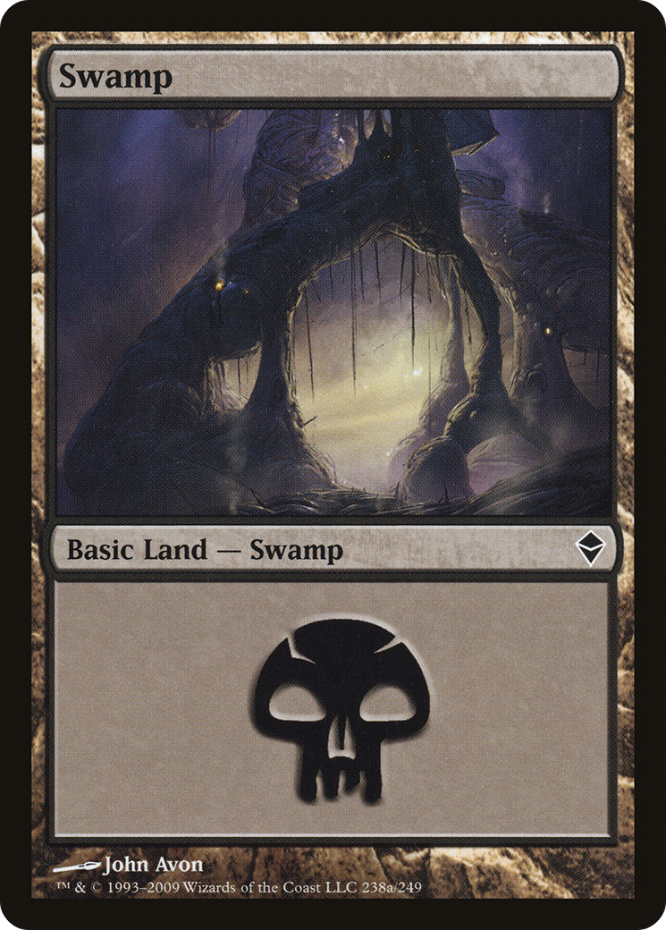 Swamp (238a) (ZEN-238A) [Zendikar] MTG Single Wizards of the Coast