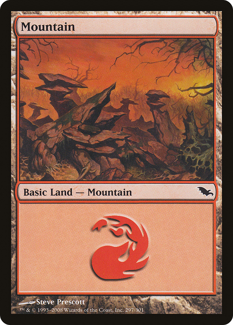 Mountain (SHM-297) [Shadowmoor] MTG Single Wizards of the Coast