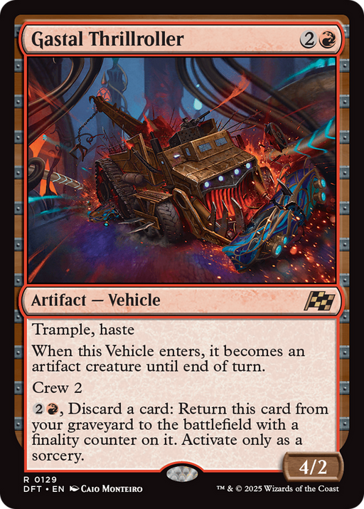 Gastal Thrillroller (DFT-129) [Aetherdrift] Foil MTG Single Wizards of the Coast