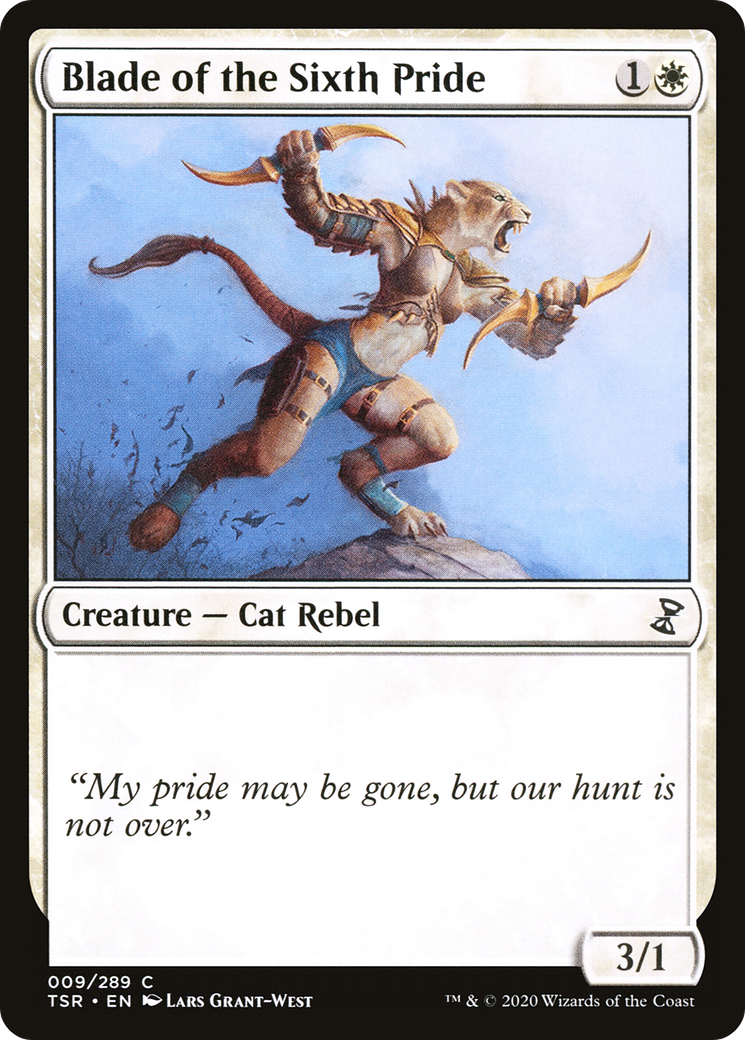 Blade of the Sixth Pride (TSR-009) [Time Spiral Remastered] Foil MTG Single Wizards of the Coast