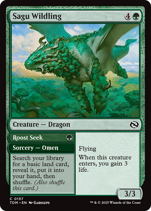 Sagu Wildling (TDM-157) [Tarkir: Dragonstorm] MTG Single Wizards of the Coast
