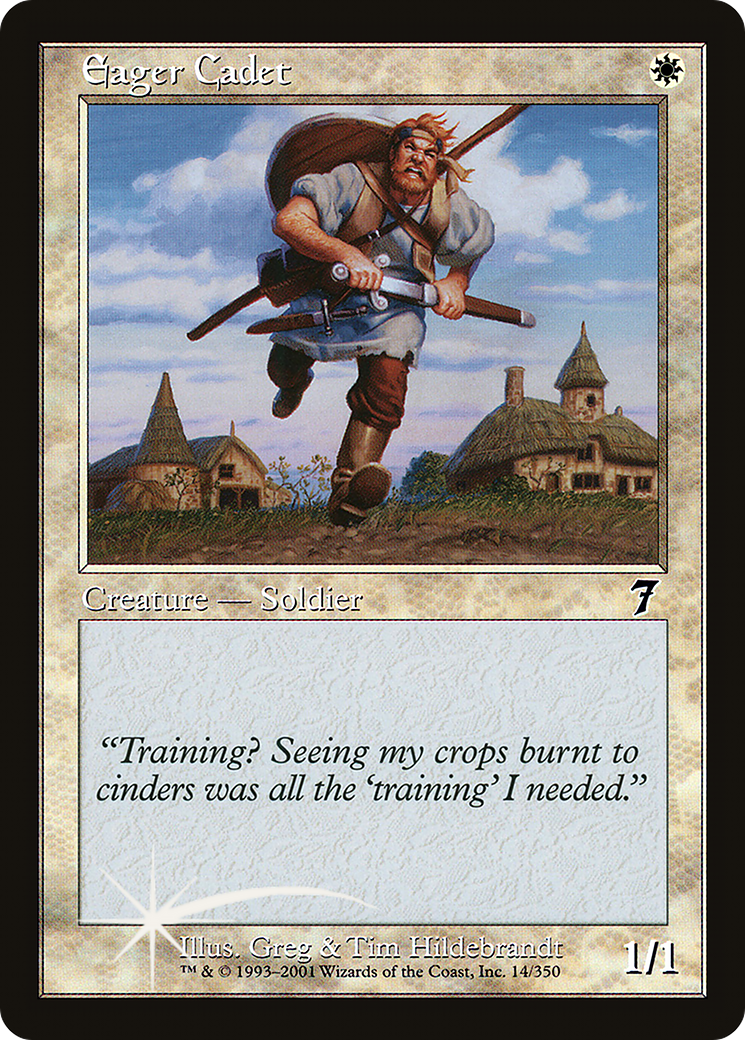 Eager Cadet (7ED-014) [7th Edition] Foil MTG Single Wizards of the Coast