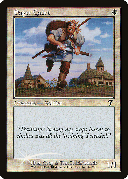 Eager Cadet (7ED-014) [7th Edition] Foil MTG Single Wizards of the Coast