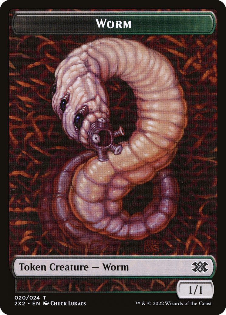 Worm (T2X2-020) [Tokens] Double Masters 2022 Tokens Foil MTG Single Wizards of the Coast