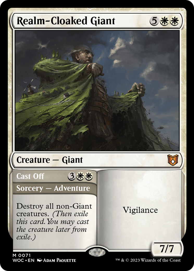 Realm-Cloaked Giant (WOC-071) [Wilds of Eldraine Commander] MTG Single Wizards of the Coast