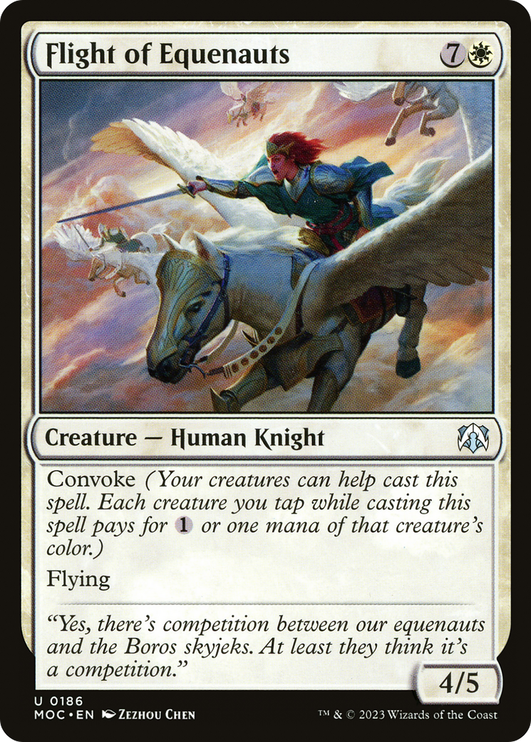 Flight of Equenauts (MOC-186) [March of the Machine Commander] MTG Single Wizards of the Coast
