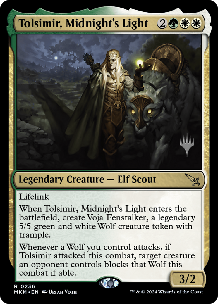 Tolsimir, Midnight's Light (PPMKM-236) [Murders at Karlov Manor Promos] MTG Single Wizards of the Coast