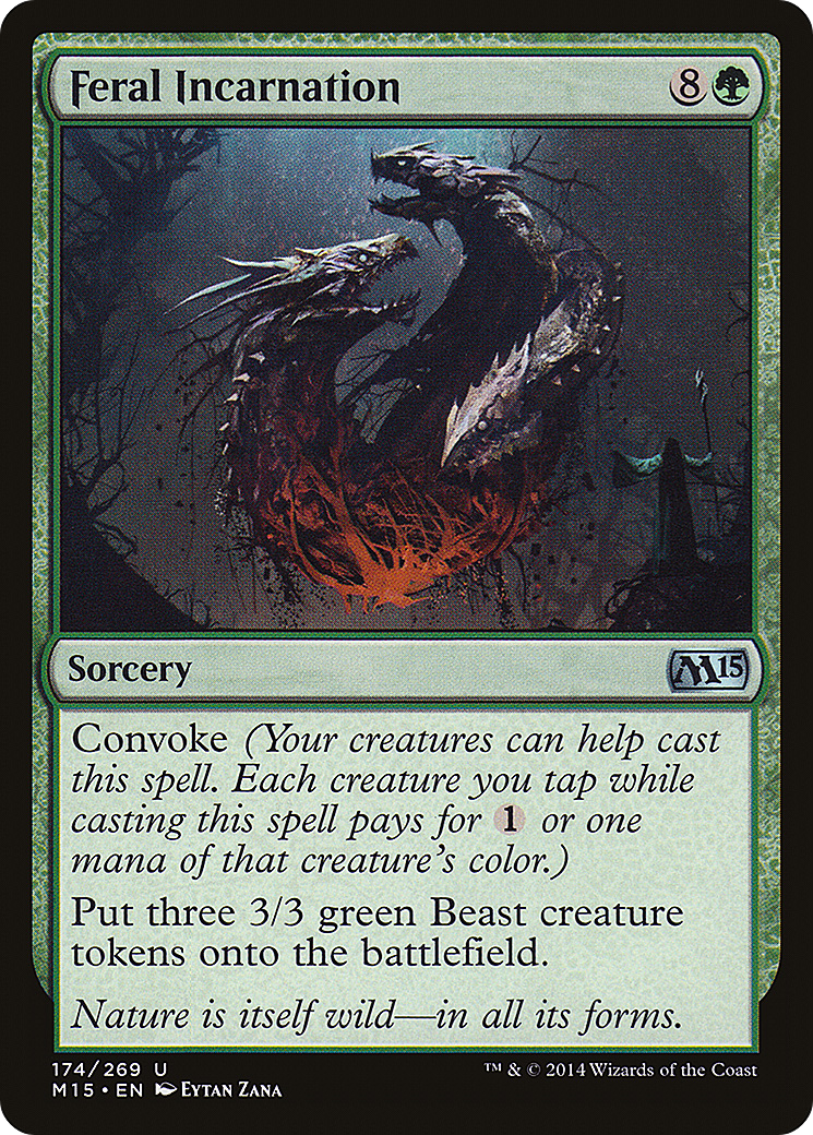 Feral Incarnation (M15-174) [Magic 2015] MTG Single Wizards of the Coast