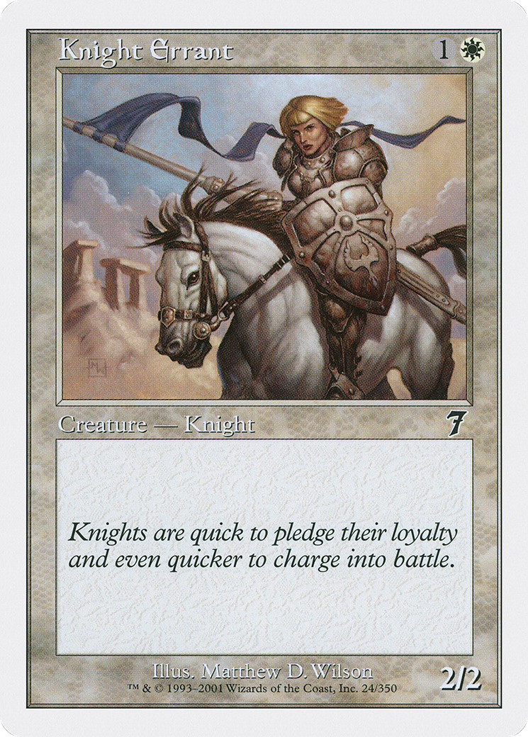 Knight Errant (7ED-024) [7th Edition] MTG Single Wizards of the Coast
