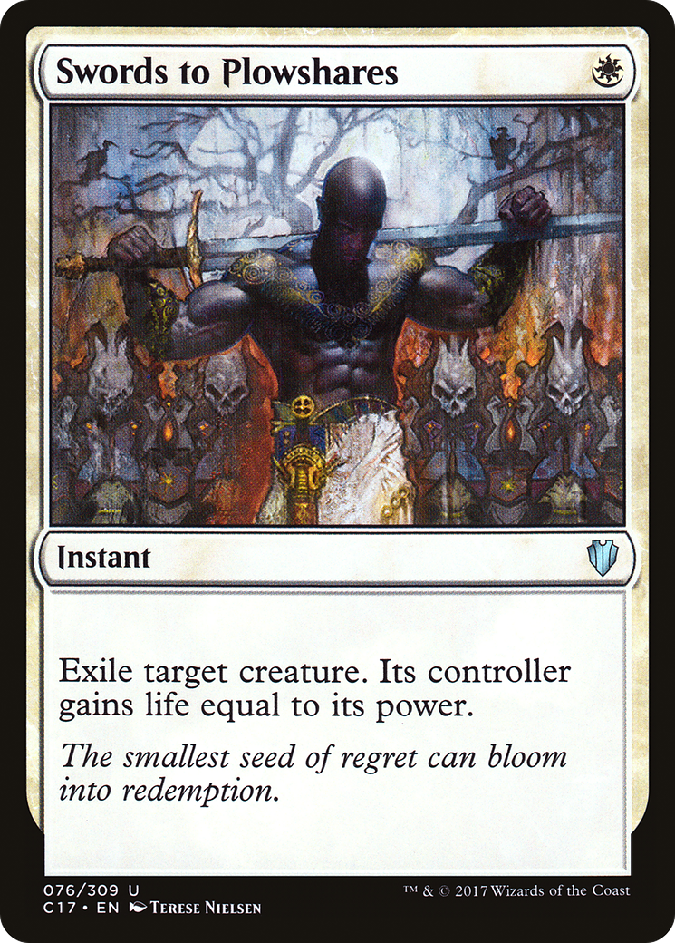 Swords to Plowshares (C17-076) [Commander 2017] MTG Single Wizards of the Coast