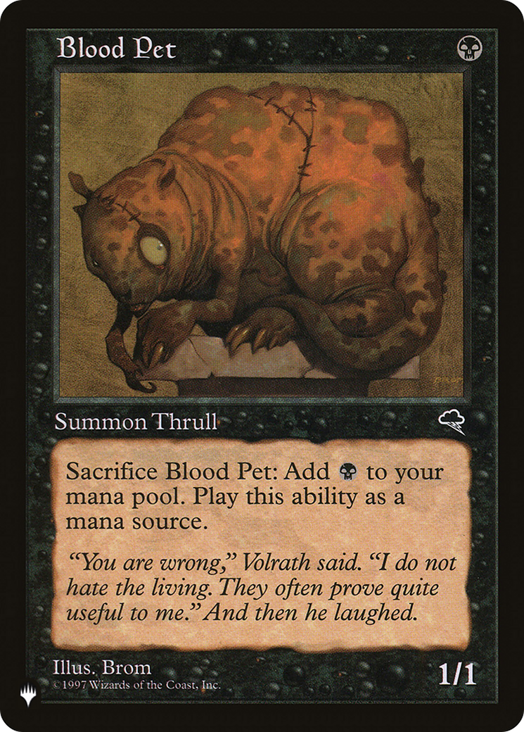 Blood Pet (LIST-) [Mystery Booster] The List MTG Single Wizards of the Coast
