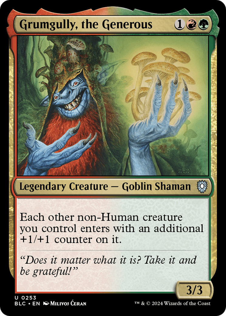 Grumgully, the Generous (BLC-253) [Bloomburrow Commander] MTG Single Wizards of the Coast