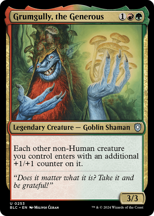 Grumgully, the Generous (BLC-253) [Bloomburrow Commander] MTG Single Wizards of the Coast