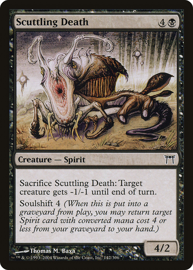 Scuttling Death (CHK-142) [Champions of Kamigawa] MTG Single Wizards of the Coast