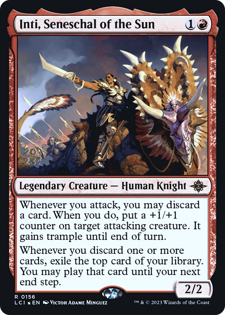Inti, Seneschal of the Sun (PRE-156) [The Lost Caverns of Ixalan Promos] Foil MTG Single Wizards of the Coast