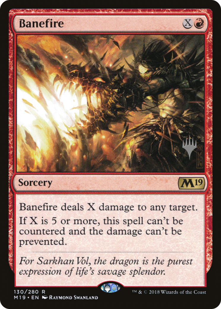Banefire (PPM20-130) [Core Set 2019 Promos] MTG Single Wizards of the Coast