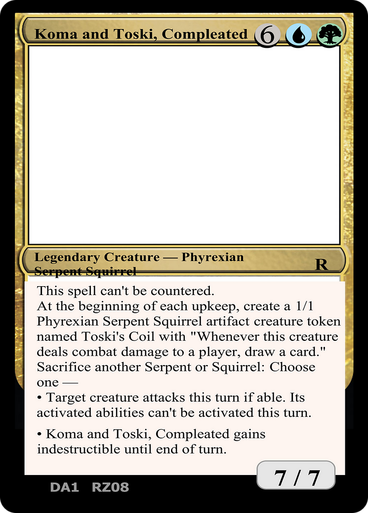 Koma and Toski, Compleated (UNK-RZ08B) [Misc] Unknown Event MTG Single Wizards of the Coast