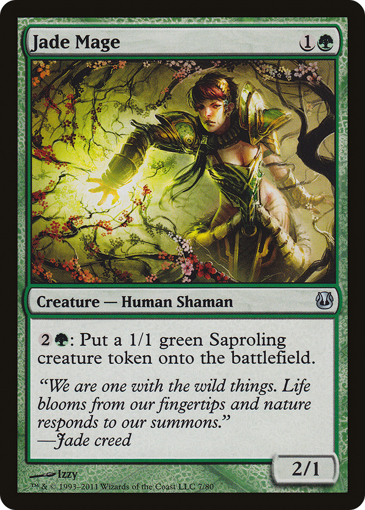 Jade Mage (DDH-007) [Misc] Duel Decks: Ajani vs. Nicol Bolas MTG Single Wizards of the Coast