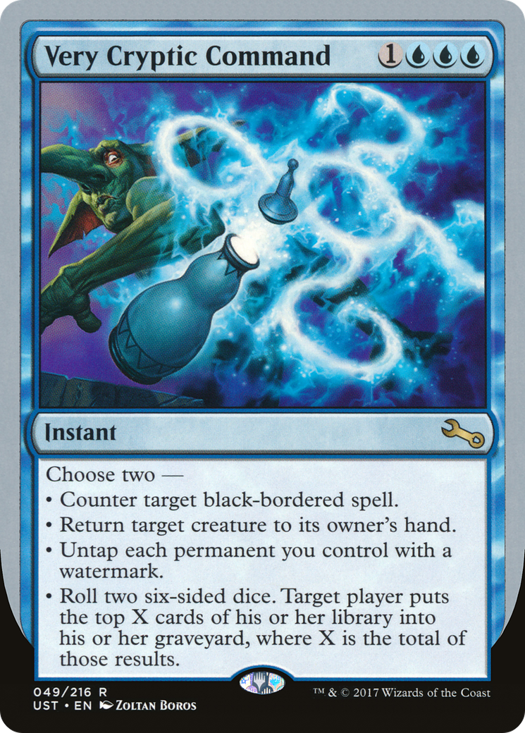 Very Cryptic Command (E) (UST-049) [Unstable] Foil MTG Single Wizards of the Coast
