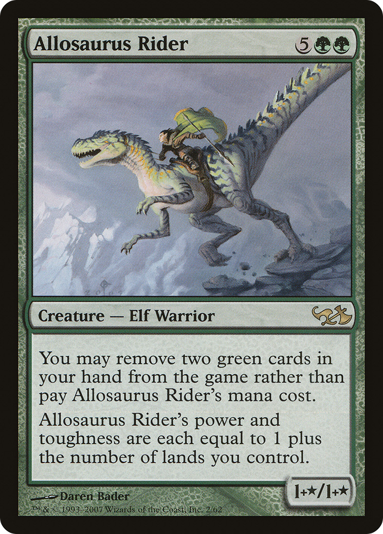 Allosaurus Rider (EVG-002) [Misc] Duel Decks: Elves vs. Goblins MTG Single Wizards of the Coast