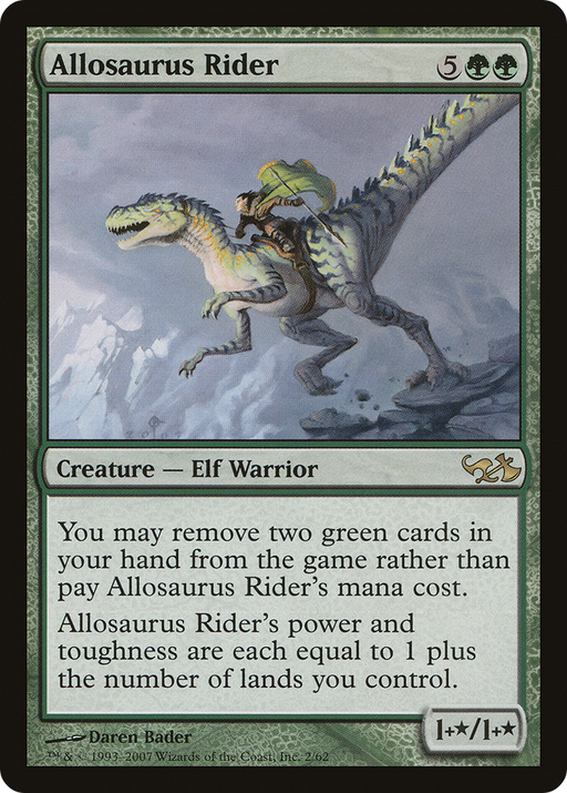 Allosaurus Rider (EVG-002) [Misc] Duel Decks: Elves vs. Goblins MTG Single Wizards of the Coast