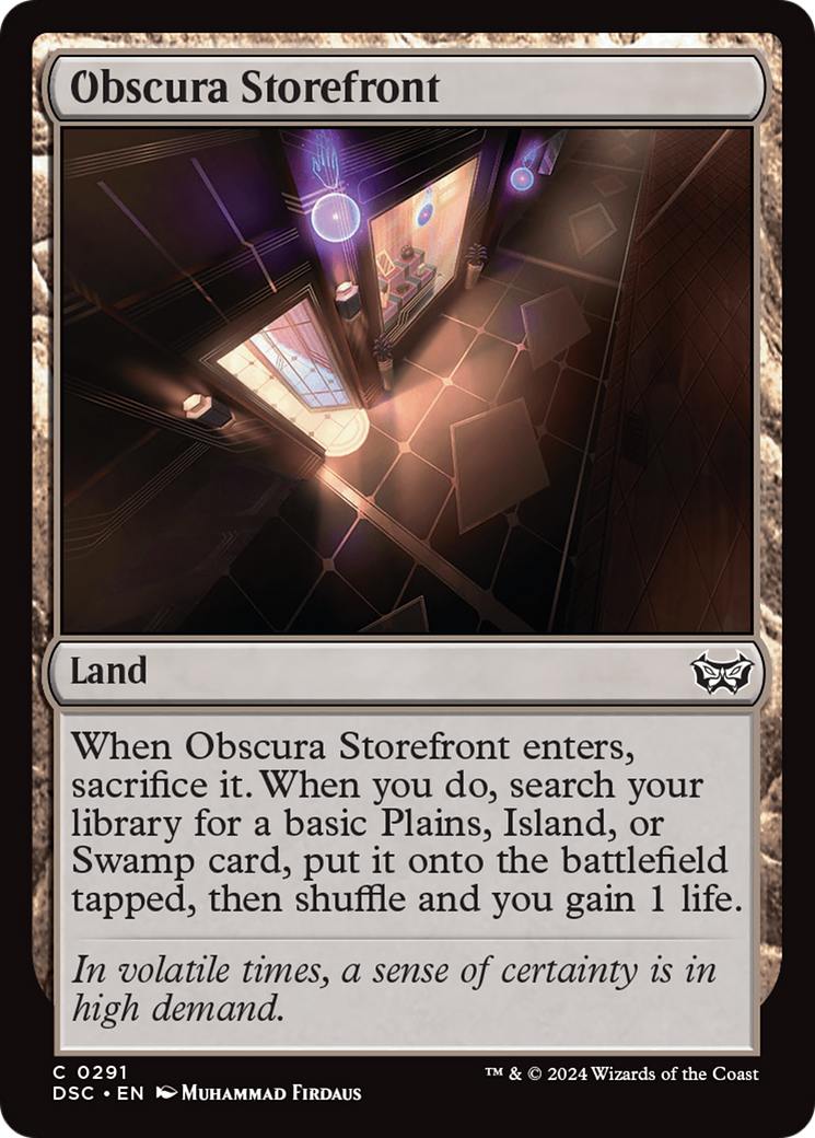 Obscura Storefront (DSC-291) [Duskmourn: House of Horror Commander] MTG Single Wizards of the Coast