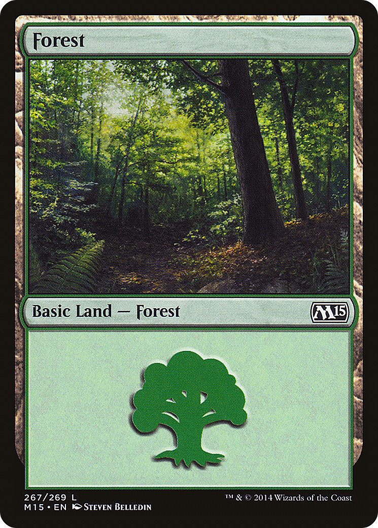 Forest (M15-267) [Magic 2015] Foil MTG Single Wizards of the Coast
