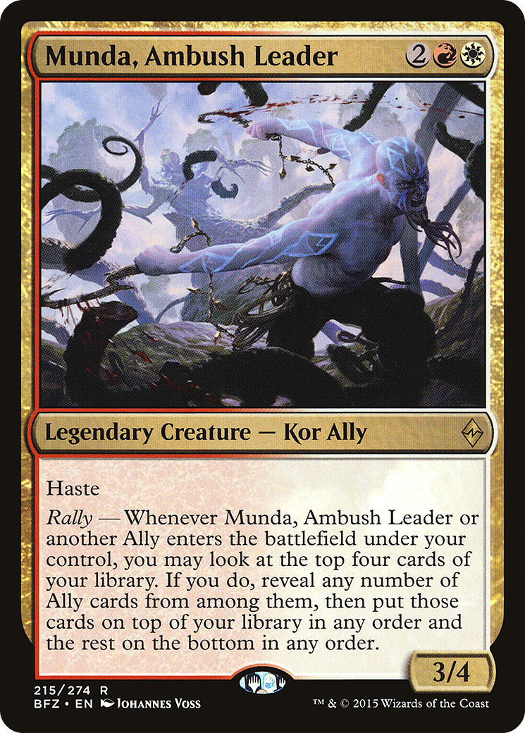 Munda, Ambush Leader (BFZ-215) [Battle for Zendikar] MTG Single Wizards of the Coast