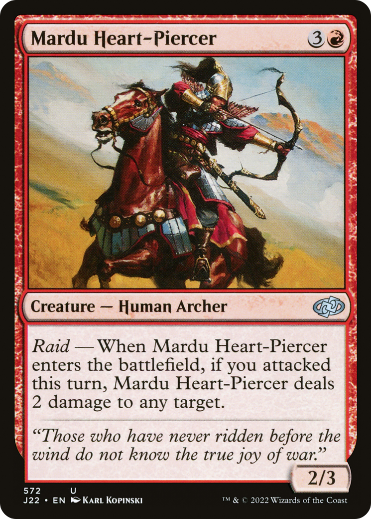 Mardu Heart-Piercer (J22-572) [Jumpstart 2022] MTG Single Wizards of the Coast