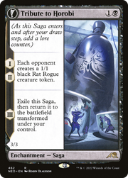 Tribute to Horobi // Echo of Death's Wail (NEO-462) [Kamigawa: Neon Dynasty] (Extended Art) Foil MTG Single Wizards of the Coast